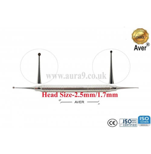Dental Excavator 73/74, Head size 2.5 mm / 1.7 mm